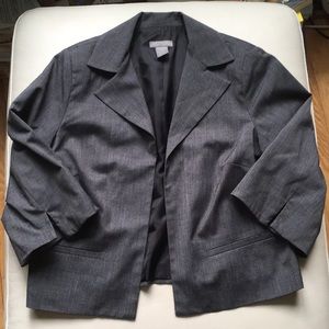 Investments Gray/Blue Open Blazer